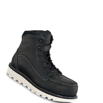 Red Wing Traction Tred Lite 6-inch Waterproof Women's Safety Boots Black | ZA 14NWY